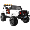 Auto terenowe typu jeep Monster 4x4 dla dzieci Biały + Pilot + Regulacja siedzenia + Wolny Start + MP3 LED + Bagażnik + Plecak